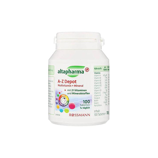 altapharma A-Z Depot Multivitamin+Minerals with 21 Vitamins New from Germany